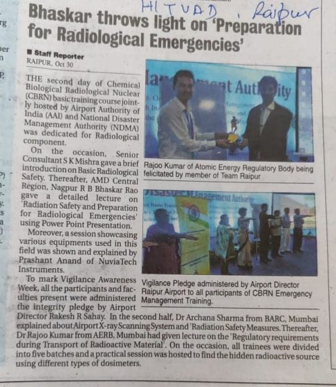 Showcasing NUVIATech Instruments at Raipur Airport